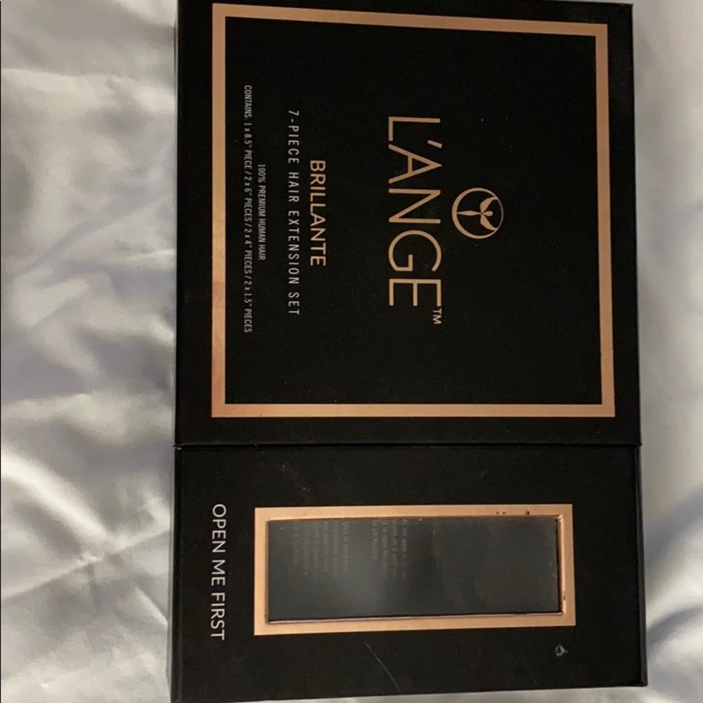 L’ANGE 7 piece hair extension set! Human hair! NIB